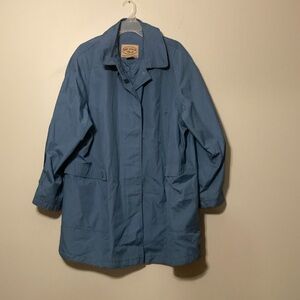 Dry Dock by Serbin exclusive rainwear powder blue button up sz. 20W